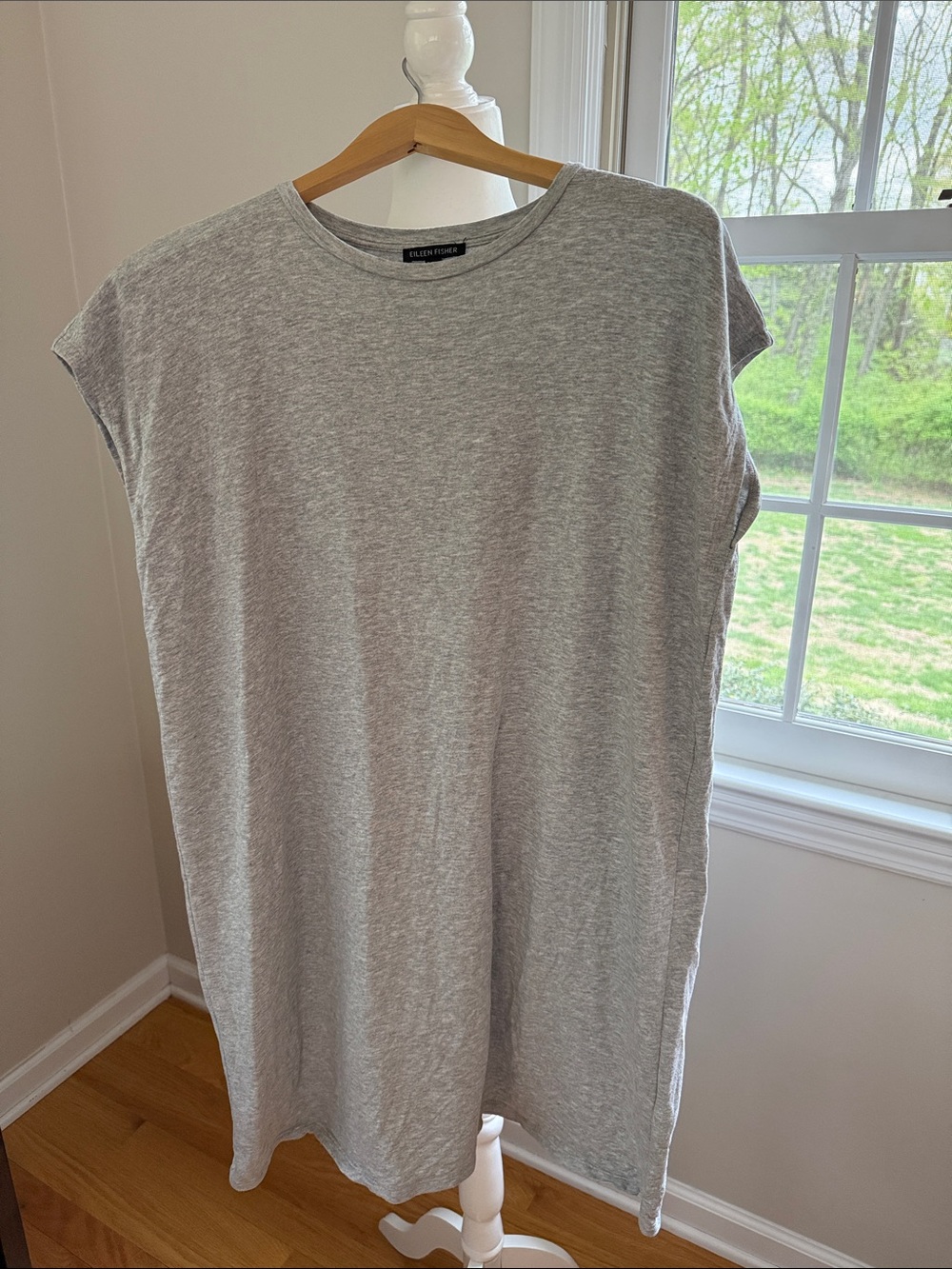 EILEEN FISHER Gray Sleeveless Dress Size Medium